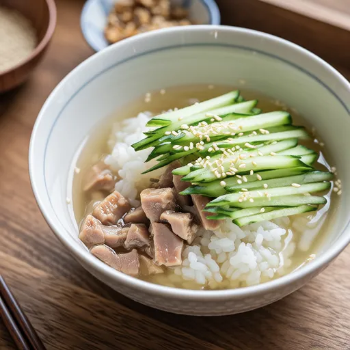 Simple Cucumber and Tuna Cold Soup