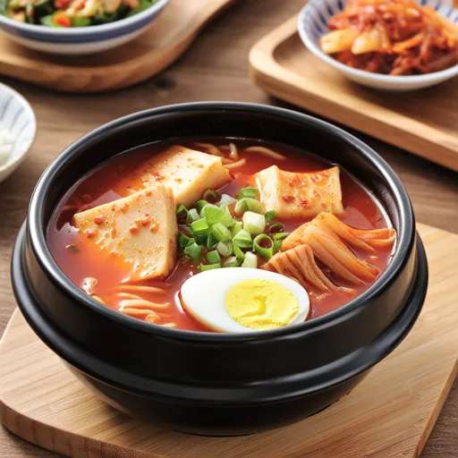 김치 떡국