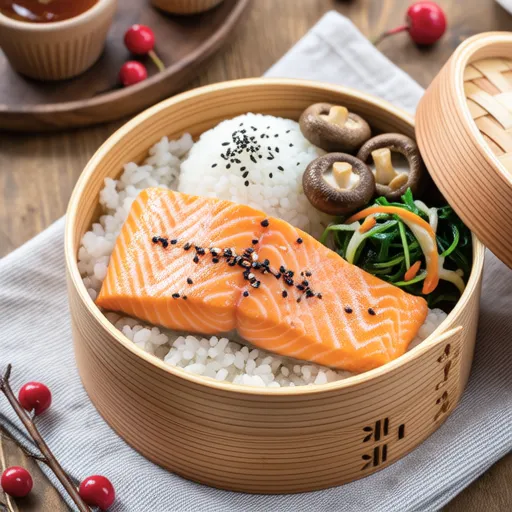 Easy Salt-Grilled Salmon Bento