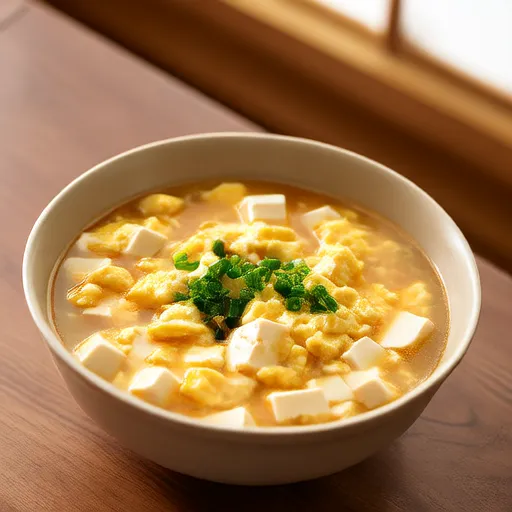 Simple Egg and Tofu Soup