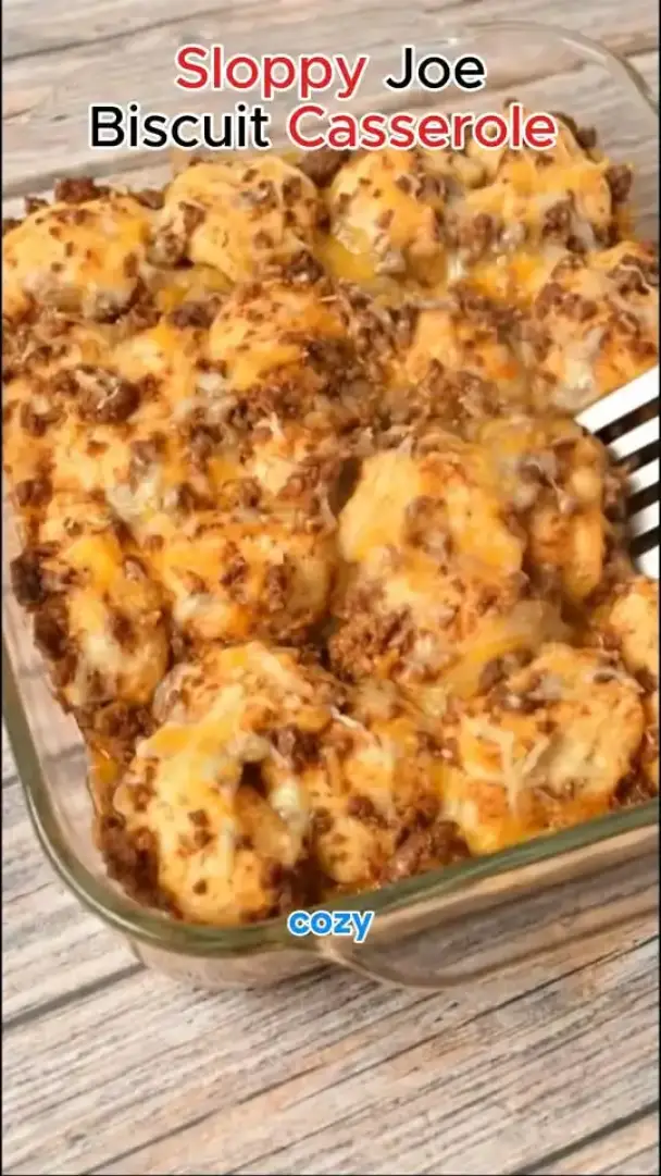 Sloppy Joe Biscuit Casserole