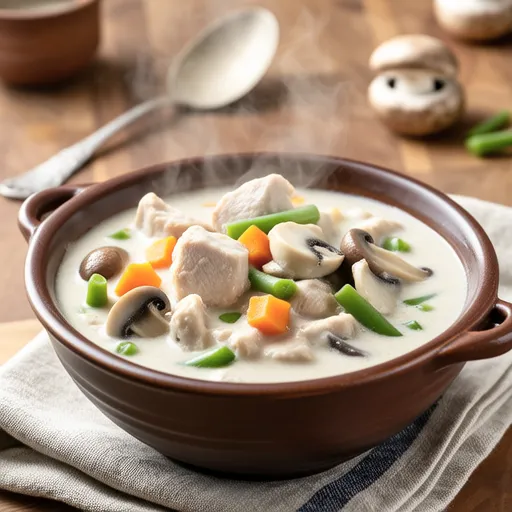 Chicken and Mushroom Cream Stew