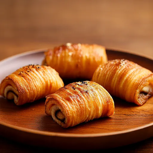Rotoli di Funghi Enoki al Bacon