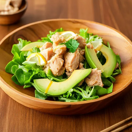 Ensalada de aguacate y atún