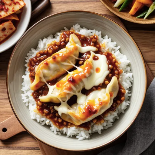 Cheese Dumpling Rice Bowl