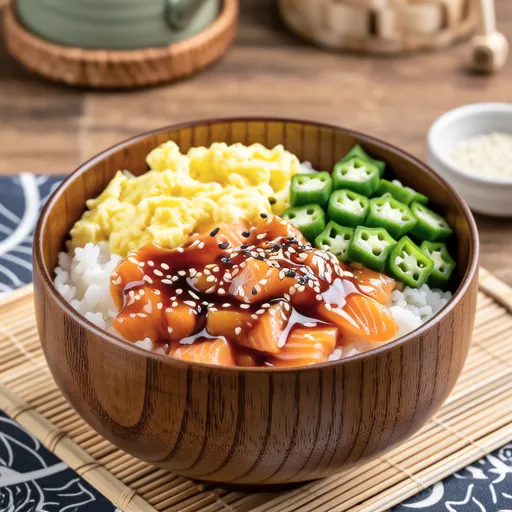 Salmon Three-Color Bowl