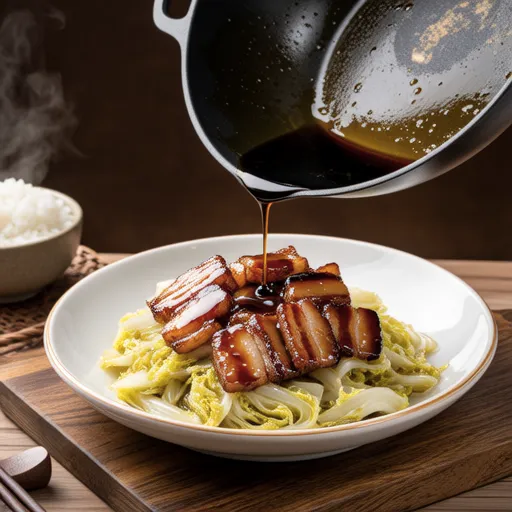 Stir-fried Pork and Napa Cabbage with Black Vinegar