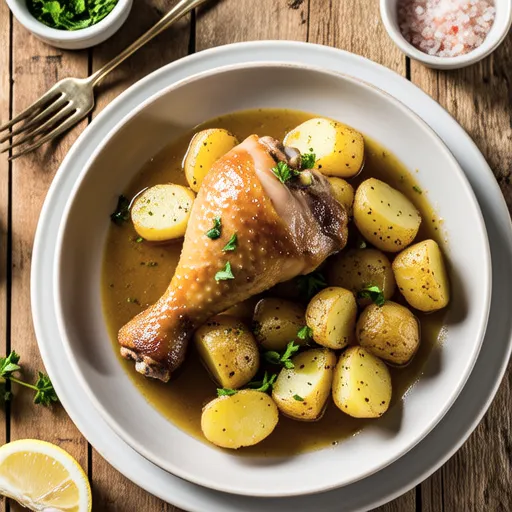Seseri and Potato Mustard Saute