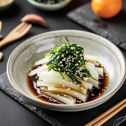 Kiriboshi Daikon with Shiso Dressing