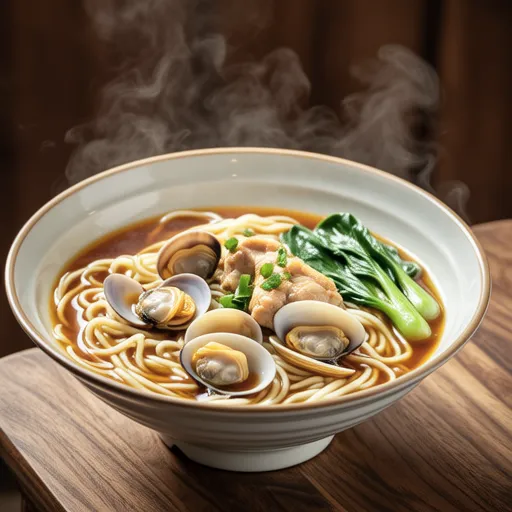 Clam and Chicken Udon