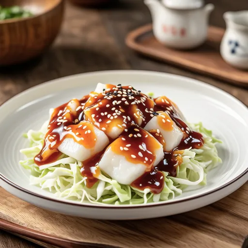 Chikuwa and Cabbage with Spicy Mayo Dressing