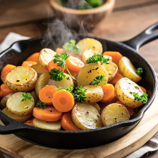 Salt Butter Stir-fried Potatoes and Carrots