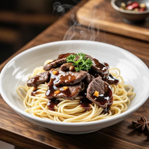 Quick Beef Pasta with Oyster Sauce