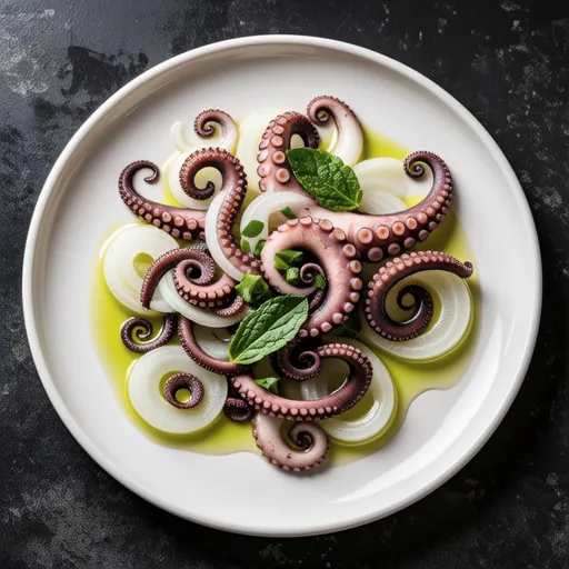 Octopus and Onion Carpaccio