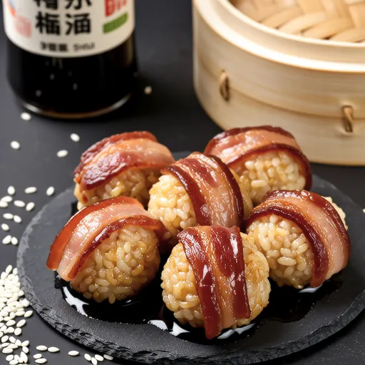 Bacon Wrapped Rice Balls Recipe