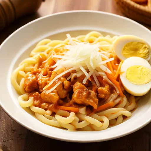 Pasta de pollo con crema