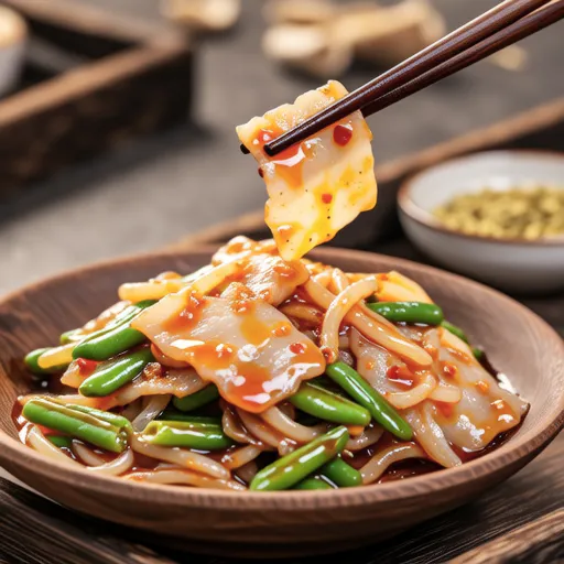 Sweet and Spicy Stir-fried Pork with Shirataki