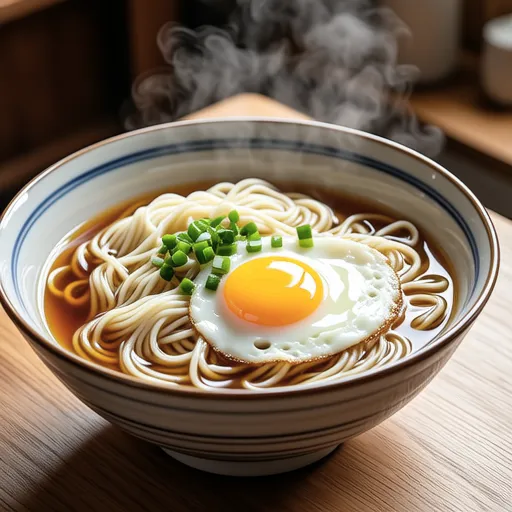 Tsukimi Soba with Raw Egg