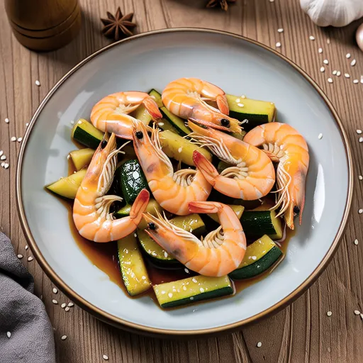 Shrimp and Zucchini Stir-fry