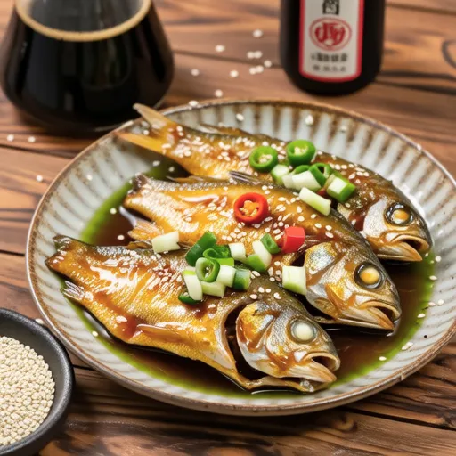 Sanma with Scallion Sauce