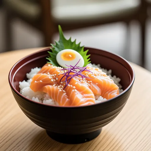 Marinated Salmon Rice Bowl