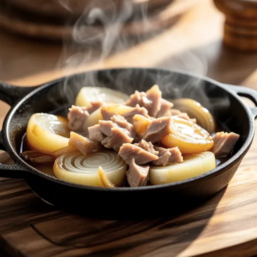 Braised Radish with Canned Tuna