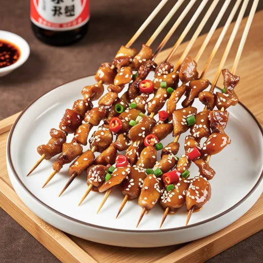 Chicken and Rice Cake Skewers