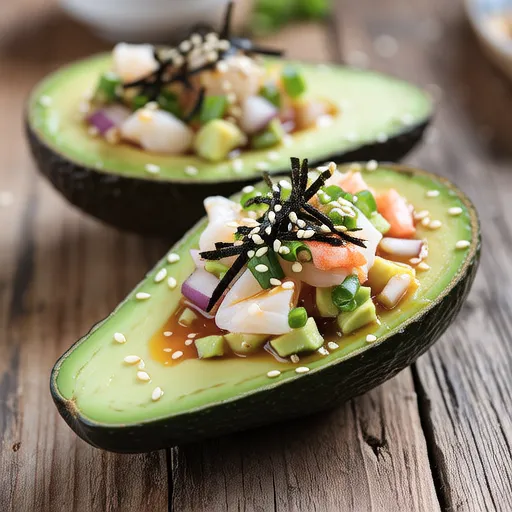 Spicy Avocado with Seaweed
