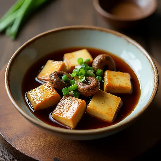 Dried Shiitake and Koya Tofu Microwave Simmer