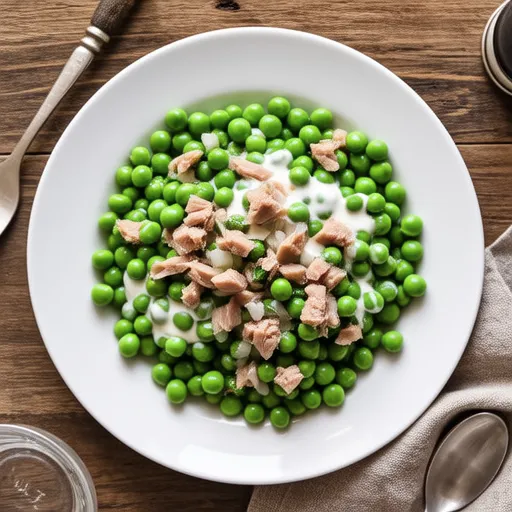 Green Peas with Tuna Mayo