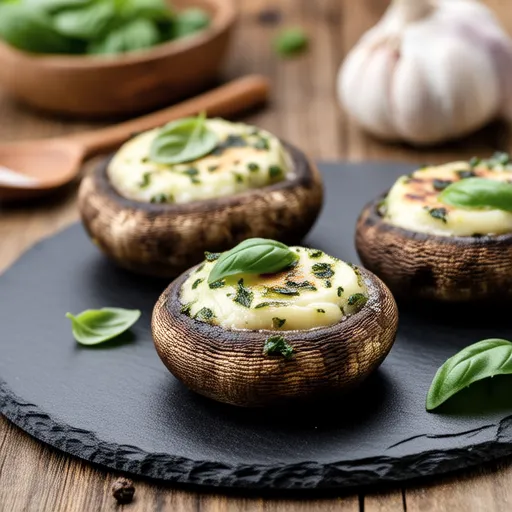 Shiitake Basil Butter Grilled