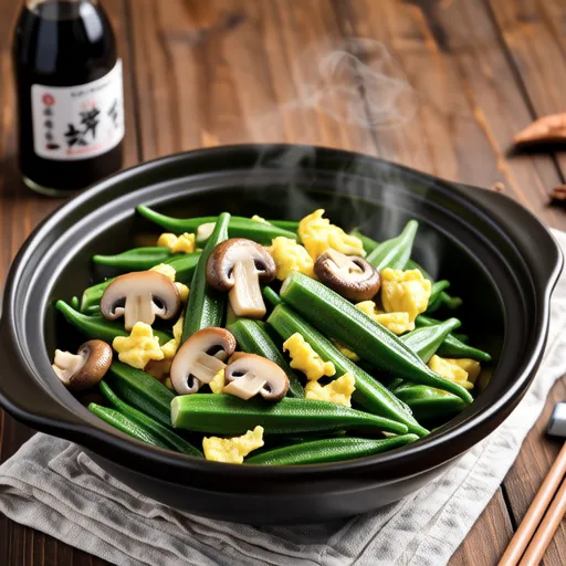 Okra and Egg Stir-fry (Chinese Style)