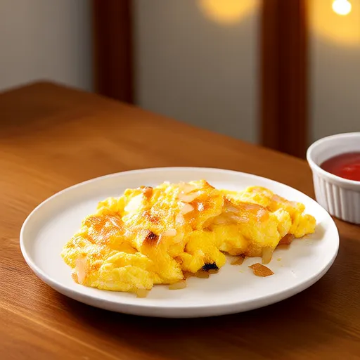 Omelette aux oignons et pommes de terre