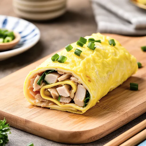 Chicken-Stuffed Egg Roll