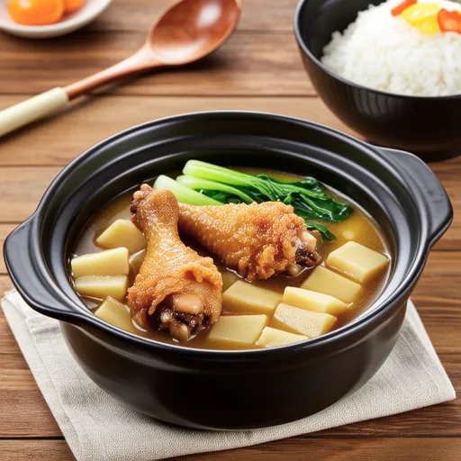 Chicken and Burdock in Dashi Broth
