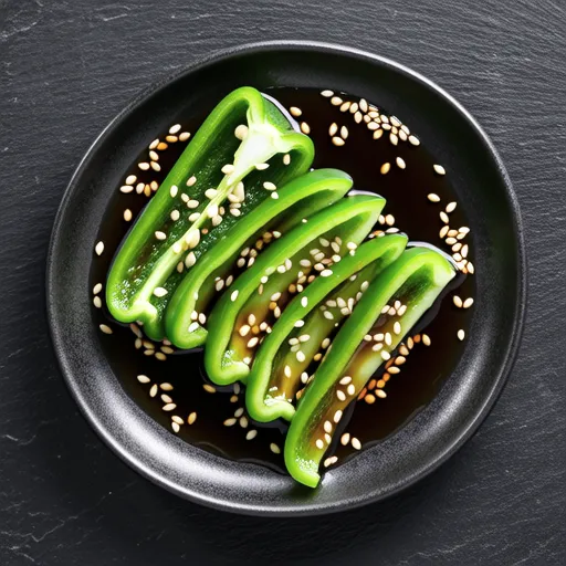 Green Pepper with Scallion Ponzu Sauce