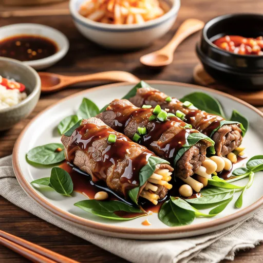 Beef Brisket Rolls Steamed Dish