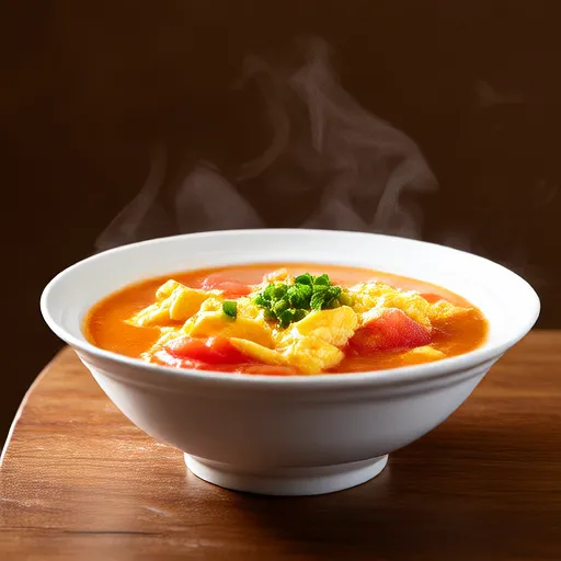 Tomato and Egg Drop Soup
