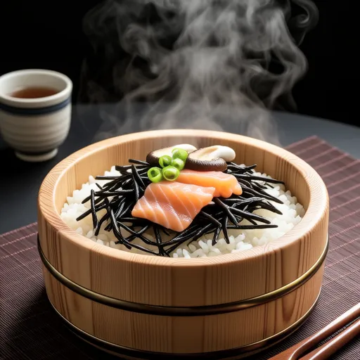 Hijiki and Salmon Takikomi Rice