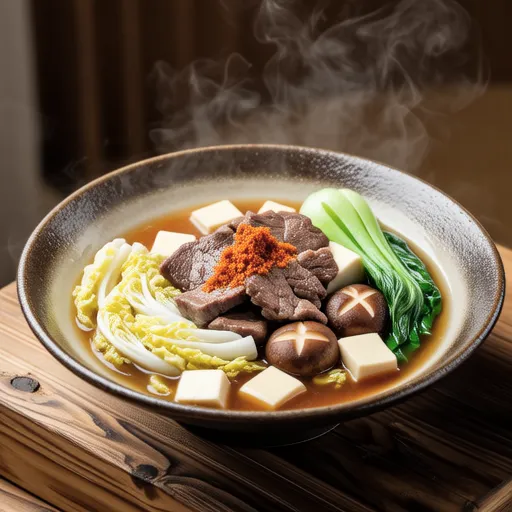 Sweet and Spicy Simmered Spring Cabbage and Beef