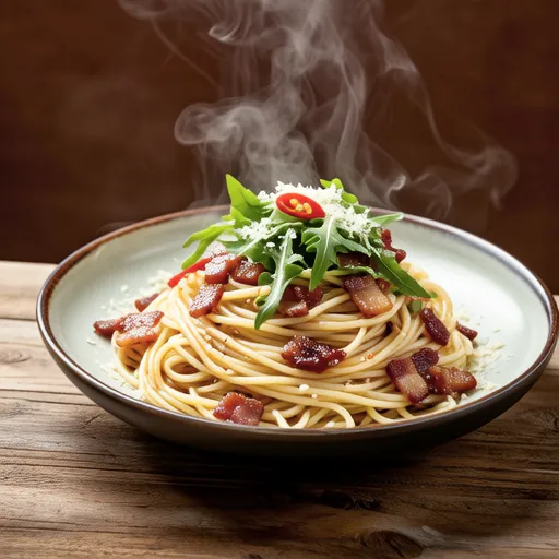 Soy Sauce Arugula Pasta