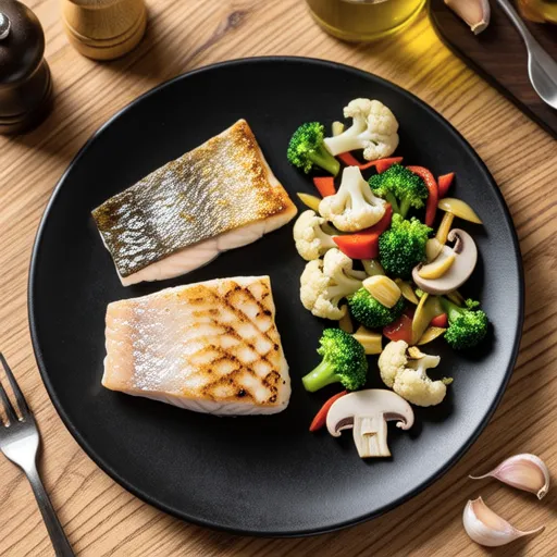 Grilled Horse Mackerel with Herbs
