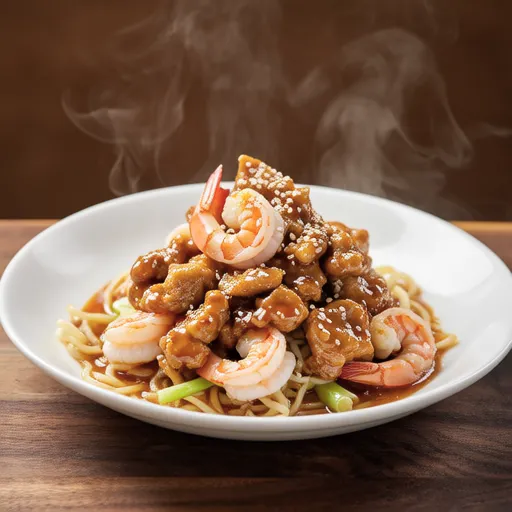 Shrimp and Scallop Layered Chicken
