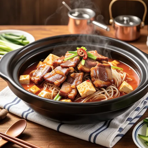 Tofu Kimchi with Pork Belly