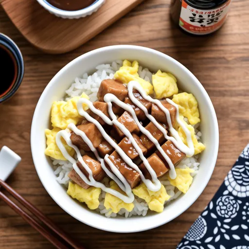 Spam Mayo Rice Bowl