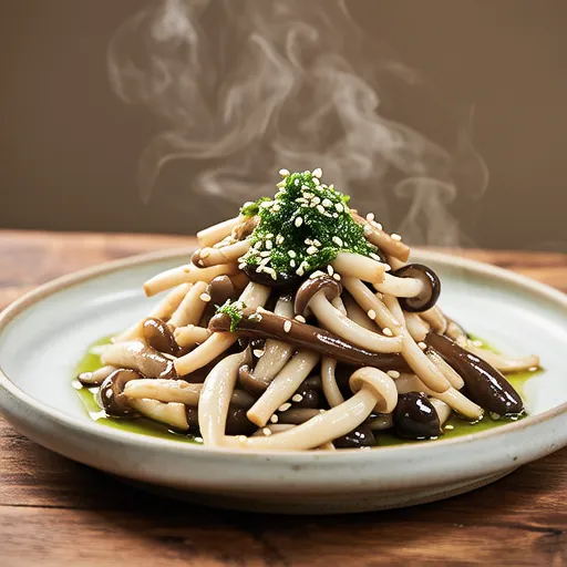 Simple Side Dish: Perilla Oyster Mushroom Salad