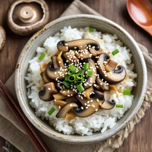 Maitake Garlic Rice