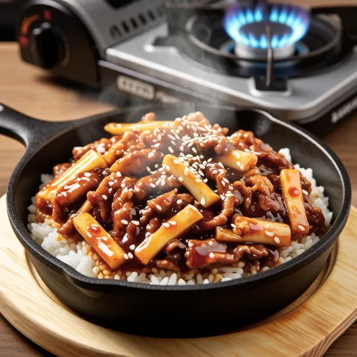 Sesame Oil Spam Kimchi Fried Rice