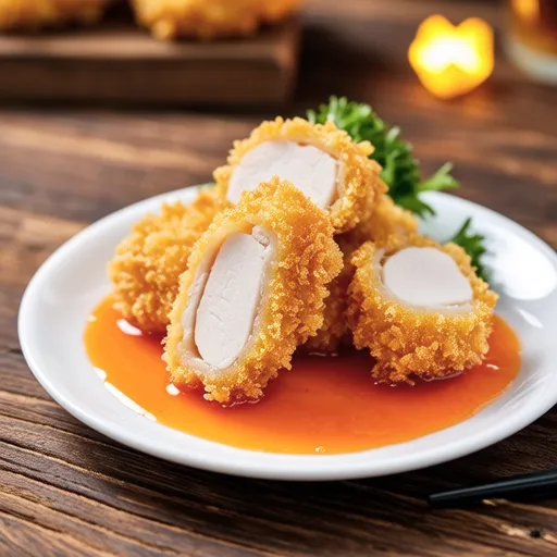 Chicken Breast Karaage with Mentaiko Mayo Sauce