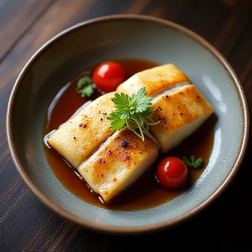 Simmered Flounder with Miso